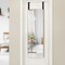39.5 x 11 Inch Wall Mounted Over the Door Bamboo Frame Frameless Mirror